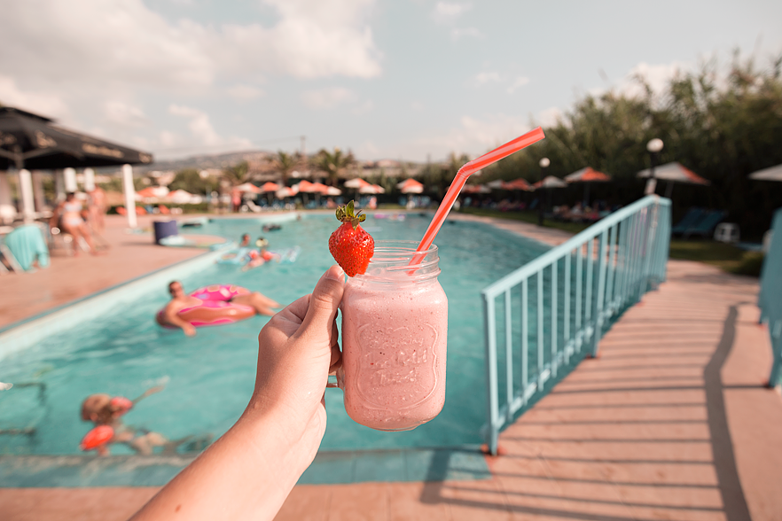 Milkshake på Kreta