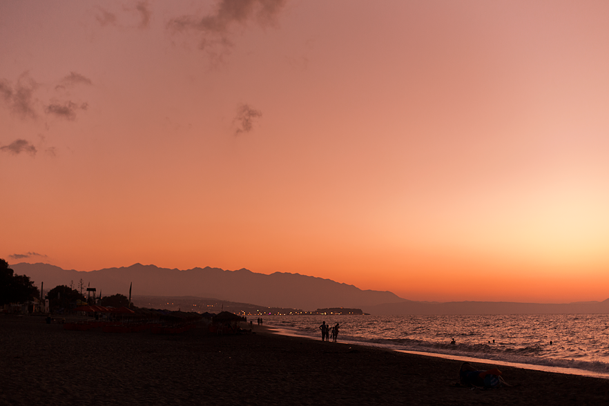 Solnedgång över Rethymnon