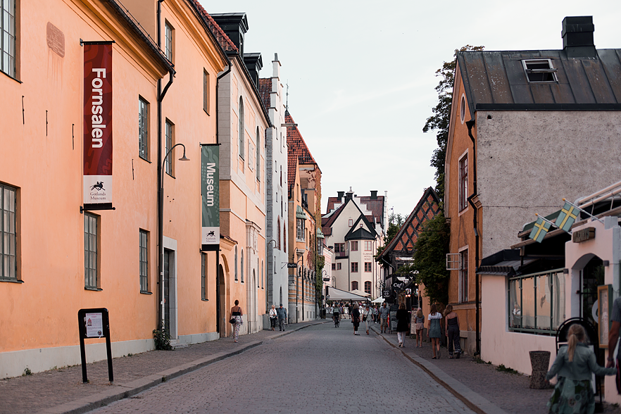 Kvällspromenad i Visby