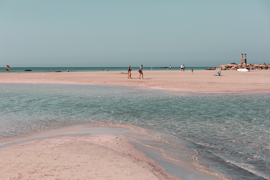 Den rosa stranden Elafonissi