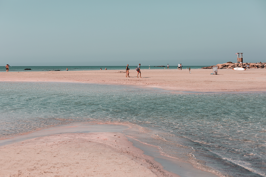 Den rosa stranden Elafonissi​