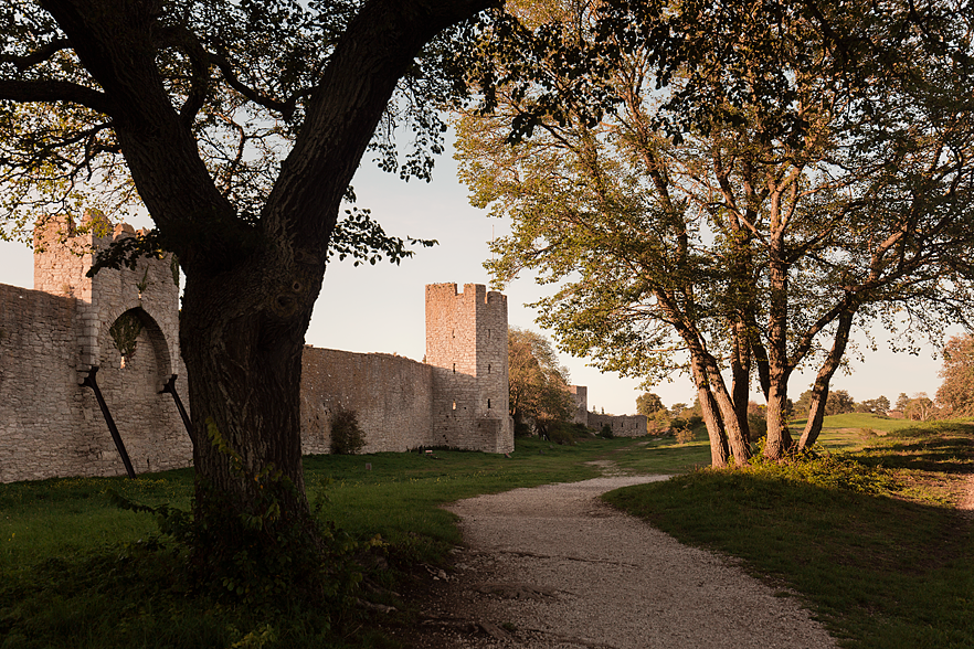 Promenad längs med ringmuren