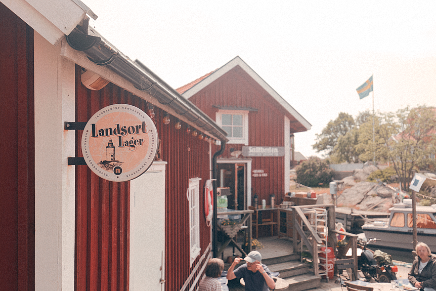 Glasspaus i Landsorts hamn​