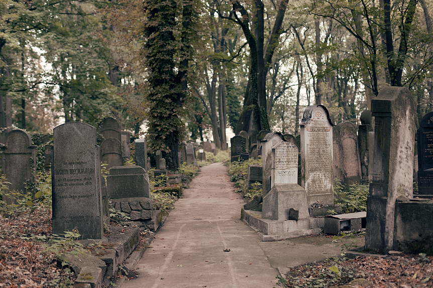 Den nya judiska kyrkogården i Kazimierz