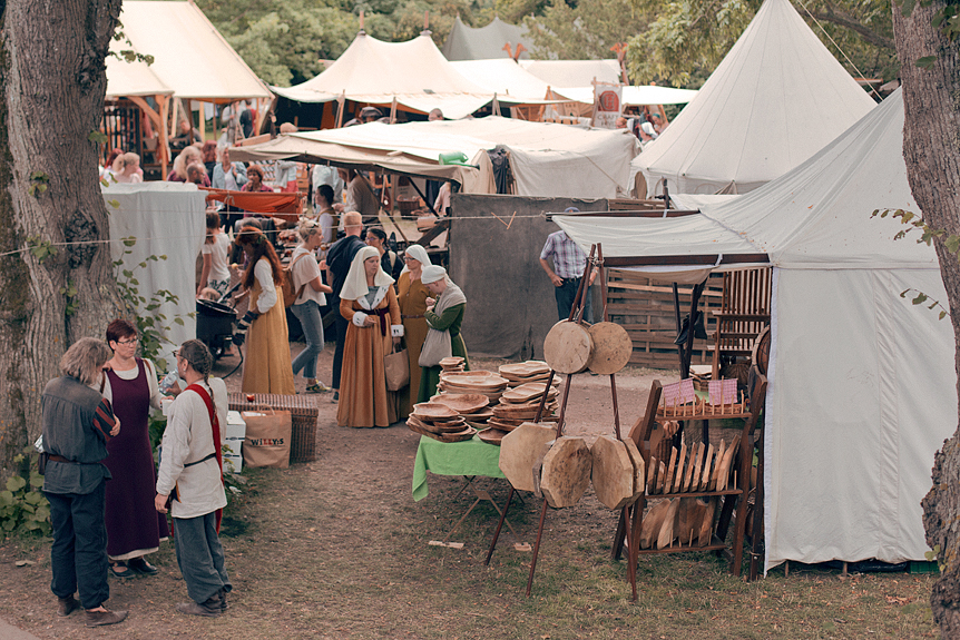 Medeltidsmarknad i Visby​