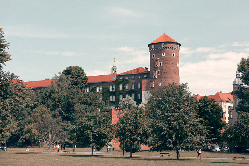 Slottet Wawel i Kraków