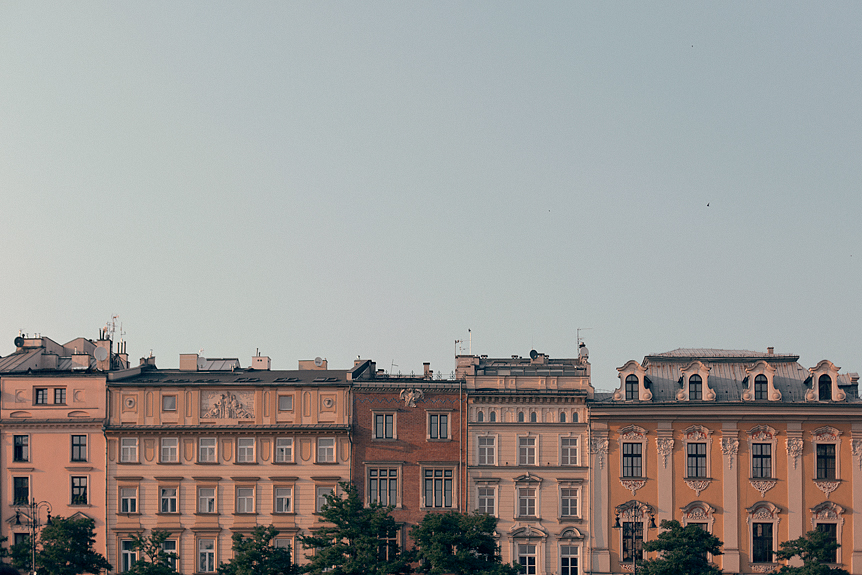 Rynek Główny i kvällsljus