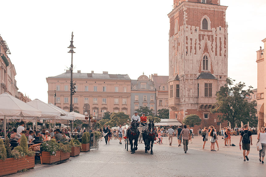 Eftermiddag på Rynek Główny