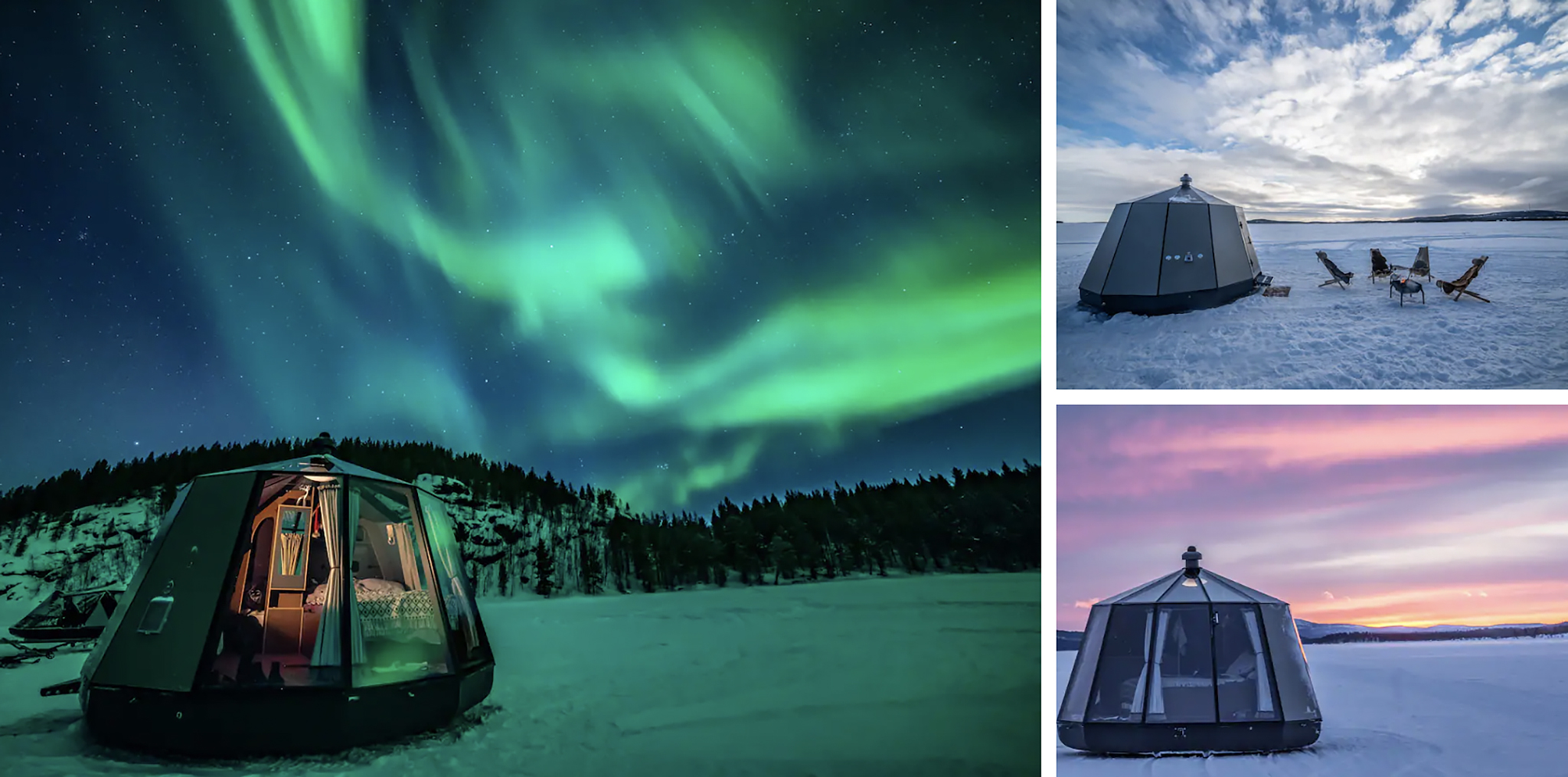 Aurora Hut i Norrbotten