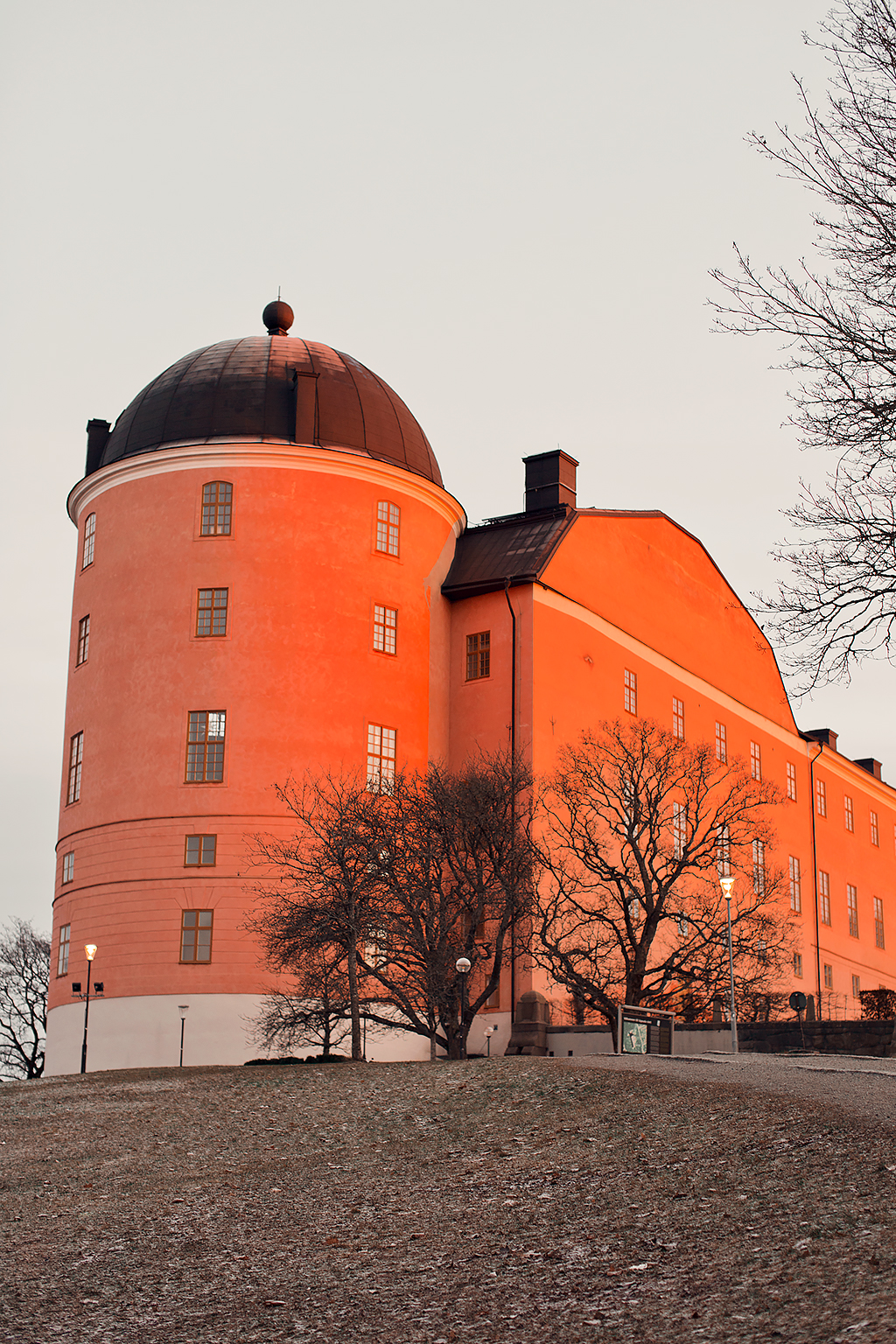 Solnedgång från Uppsala slott​
