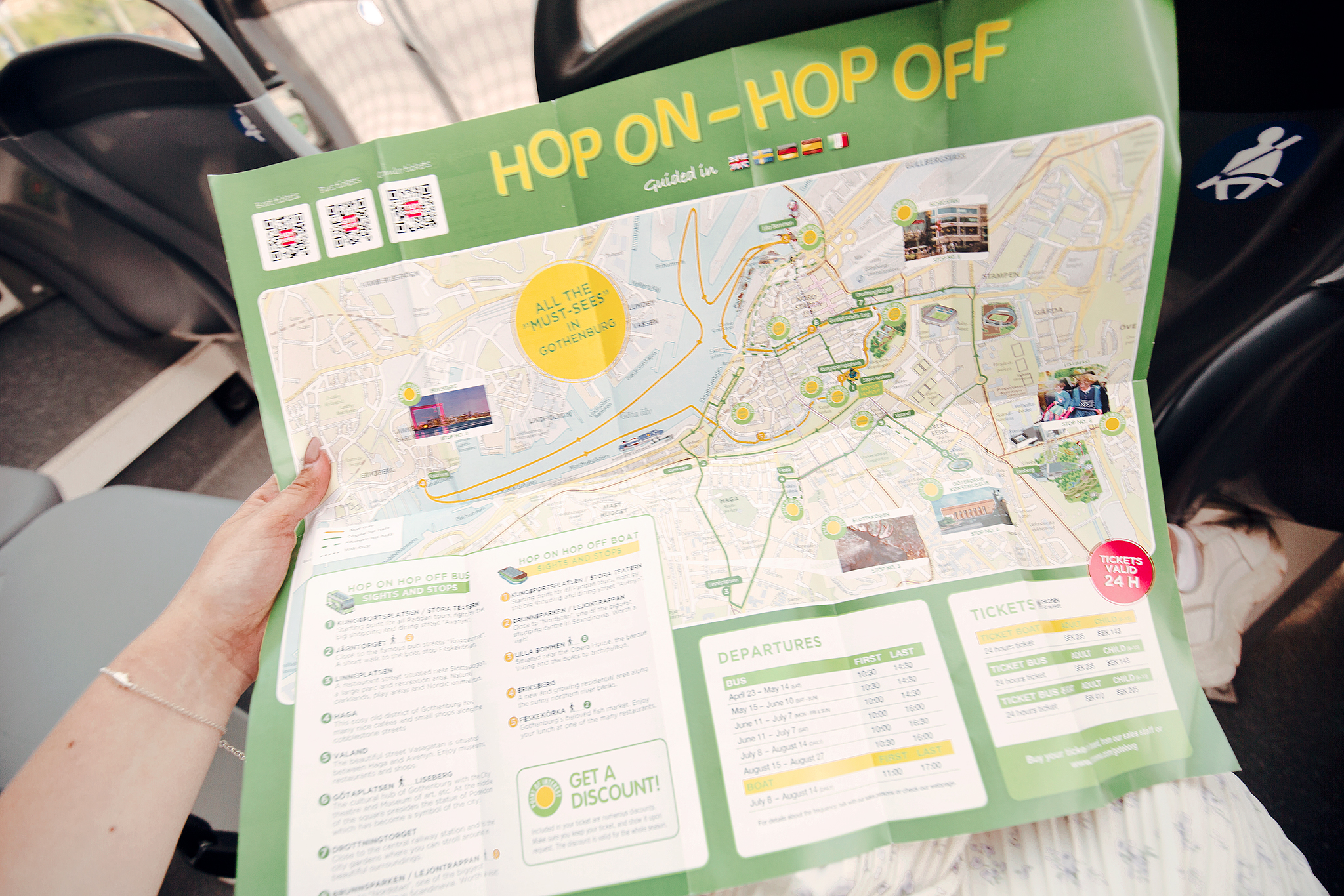 Guidade turer i Göteborg: Hop on-Hop off-buss i Göteborg