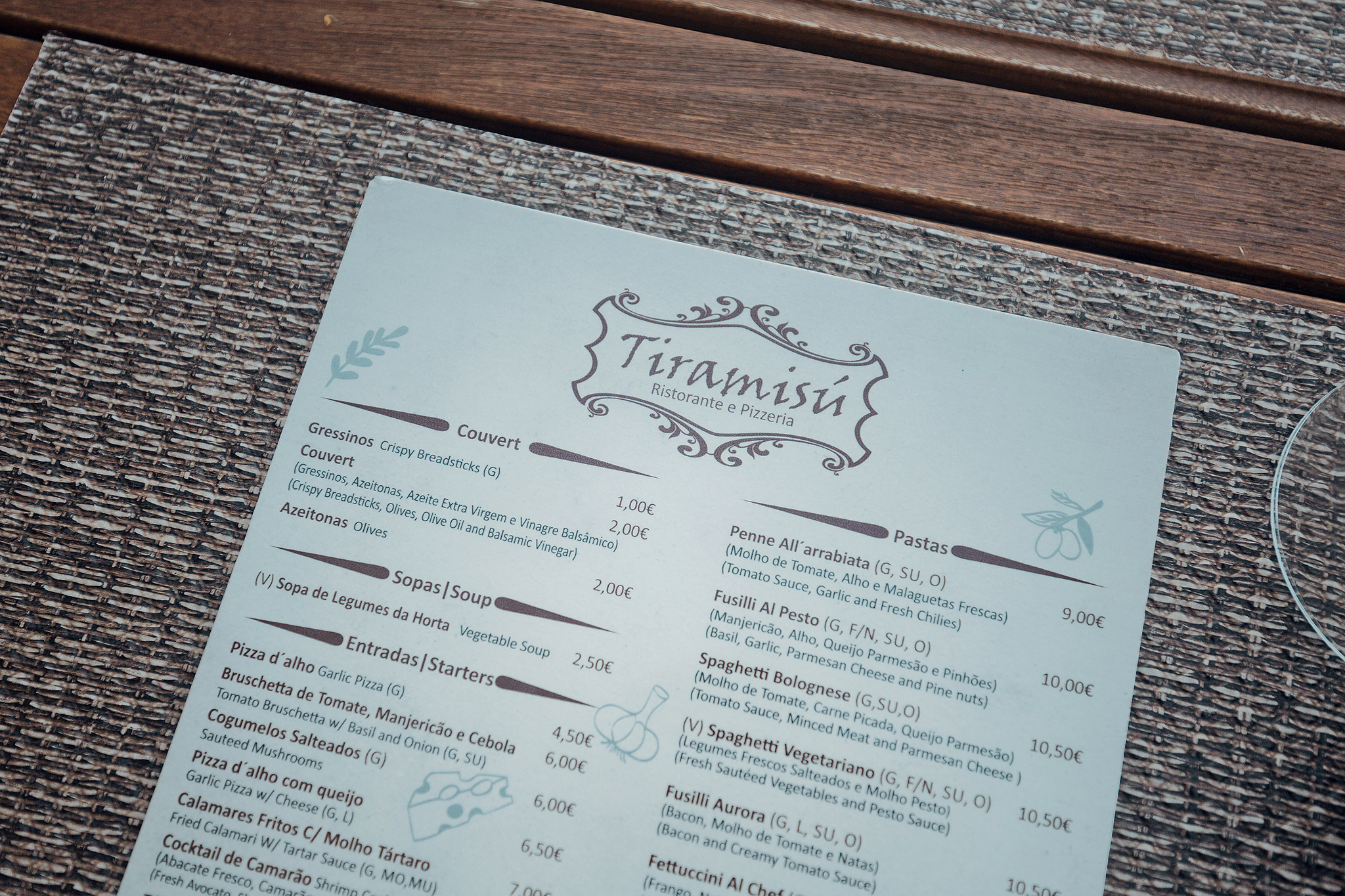 Restauranger och utflykter i Quarteria: Restaurang Tiramisú i Quarteria