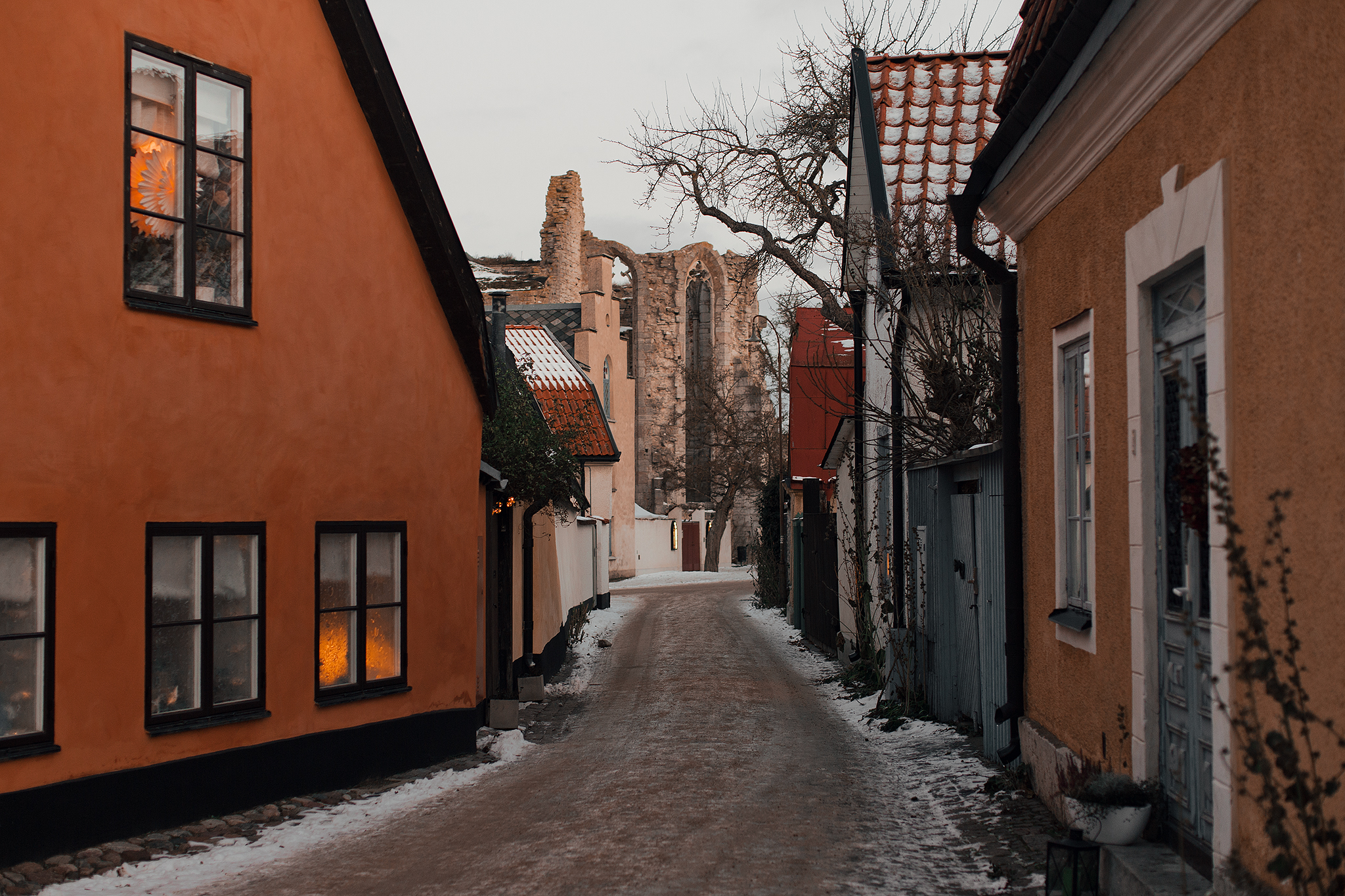 Morgonpromenad i Visby