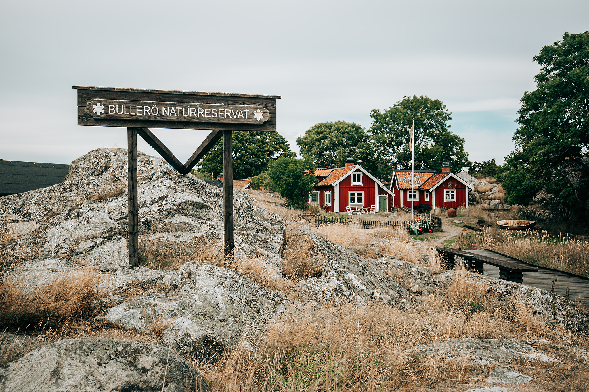 Bullerö naturreservat på Tusen öars kryssning i Stockholms skärgård