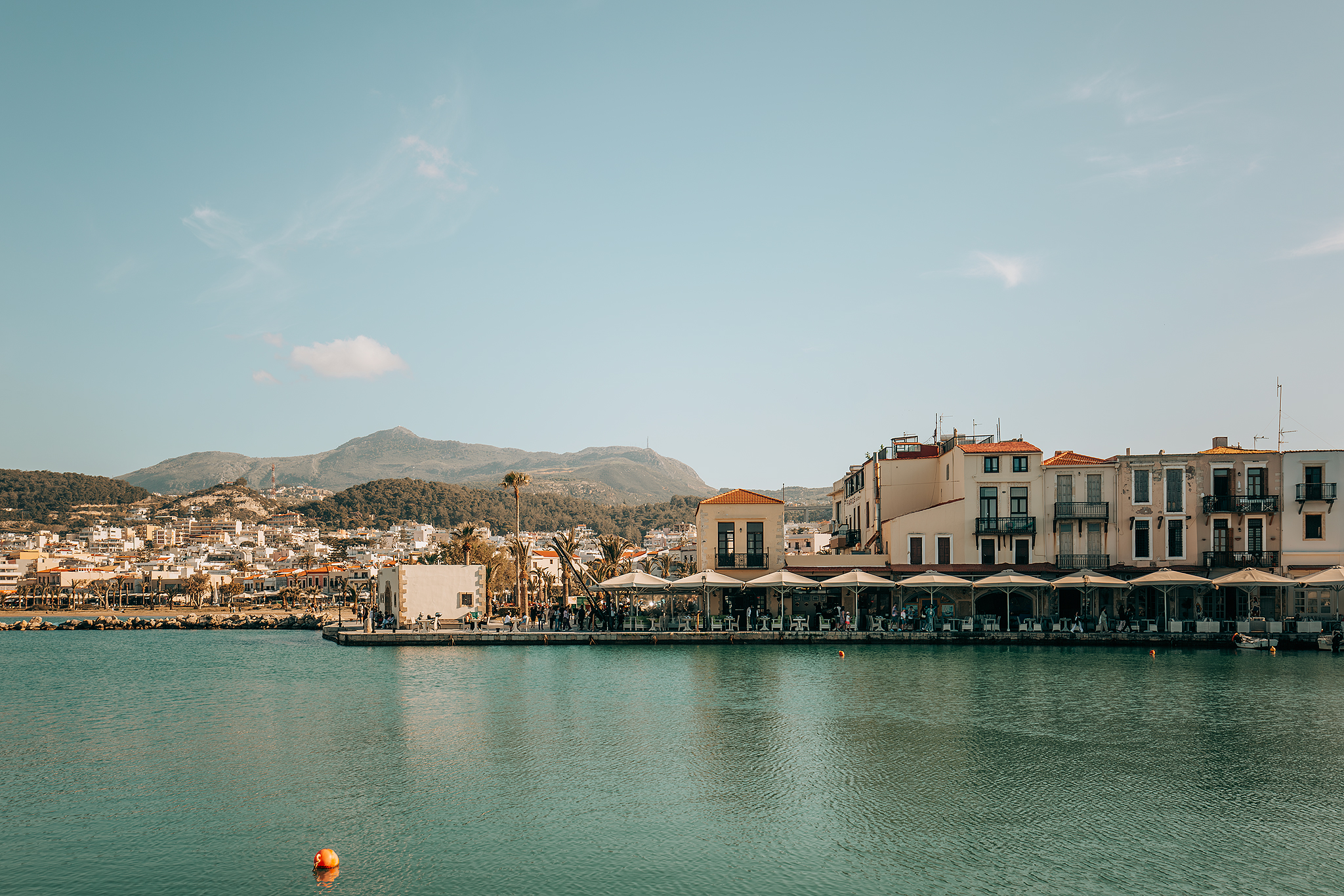 Den venetianska hamnen i Rethymno