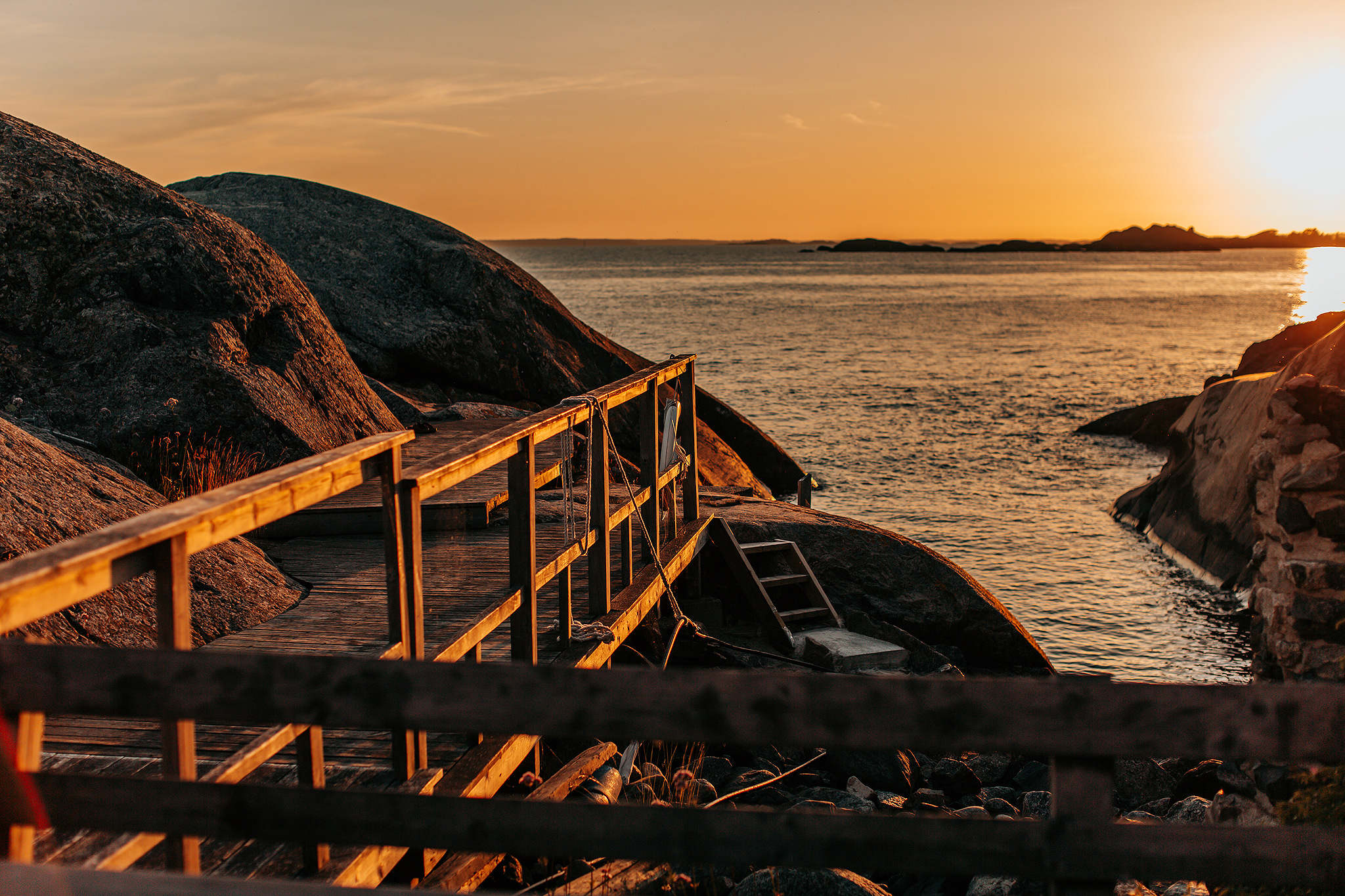 Bastubad och kvällsdopp​ på Landsort