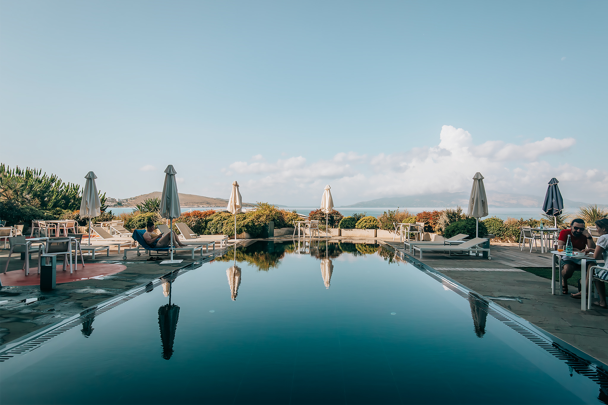 Frukost på Buzë hotell