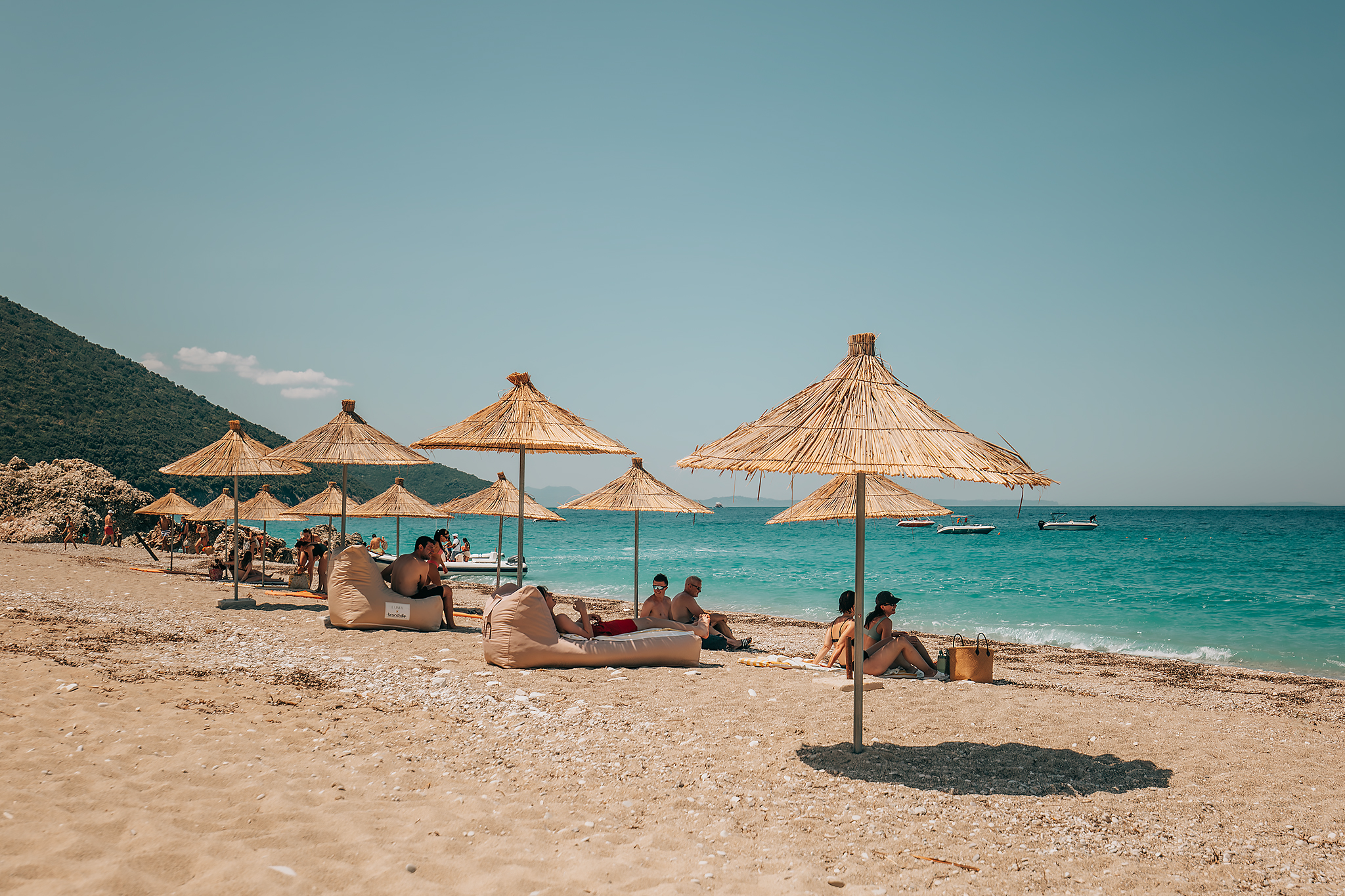 Båtutflykt i Saranda: Stranden Krorëzës