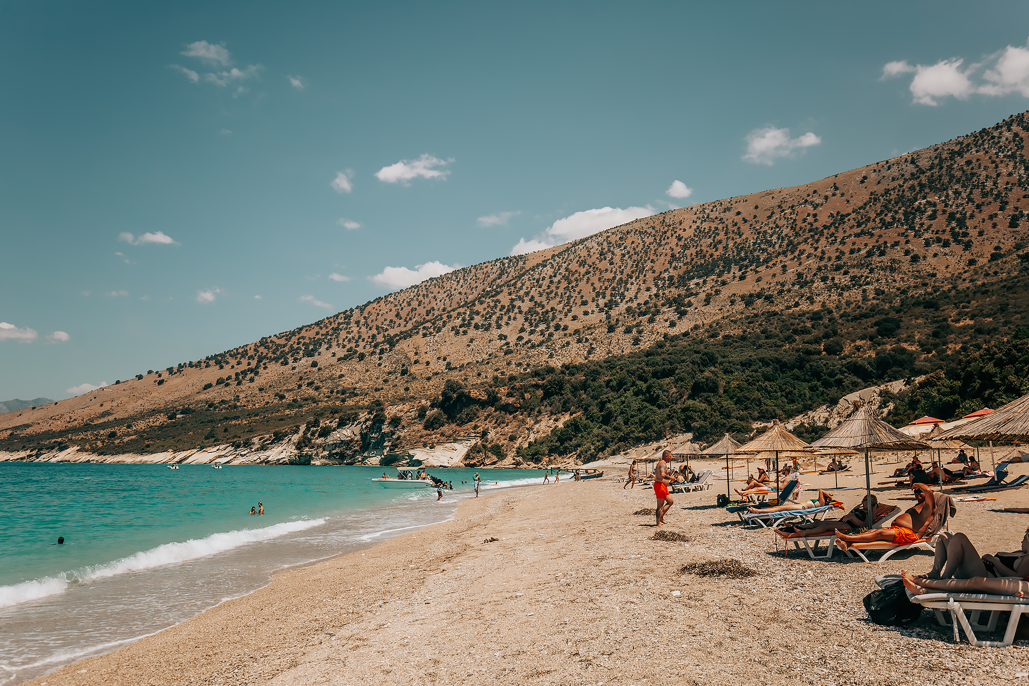 Båtutflykt i Saranda: Stranden Krorëzës