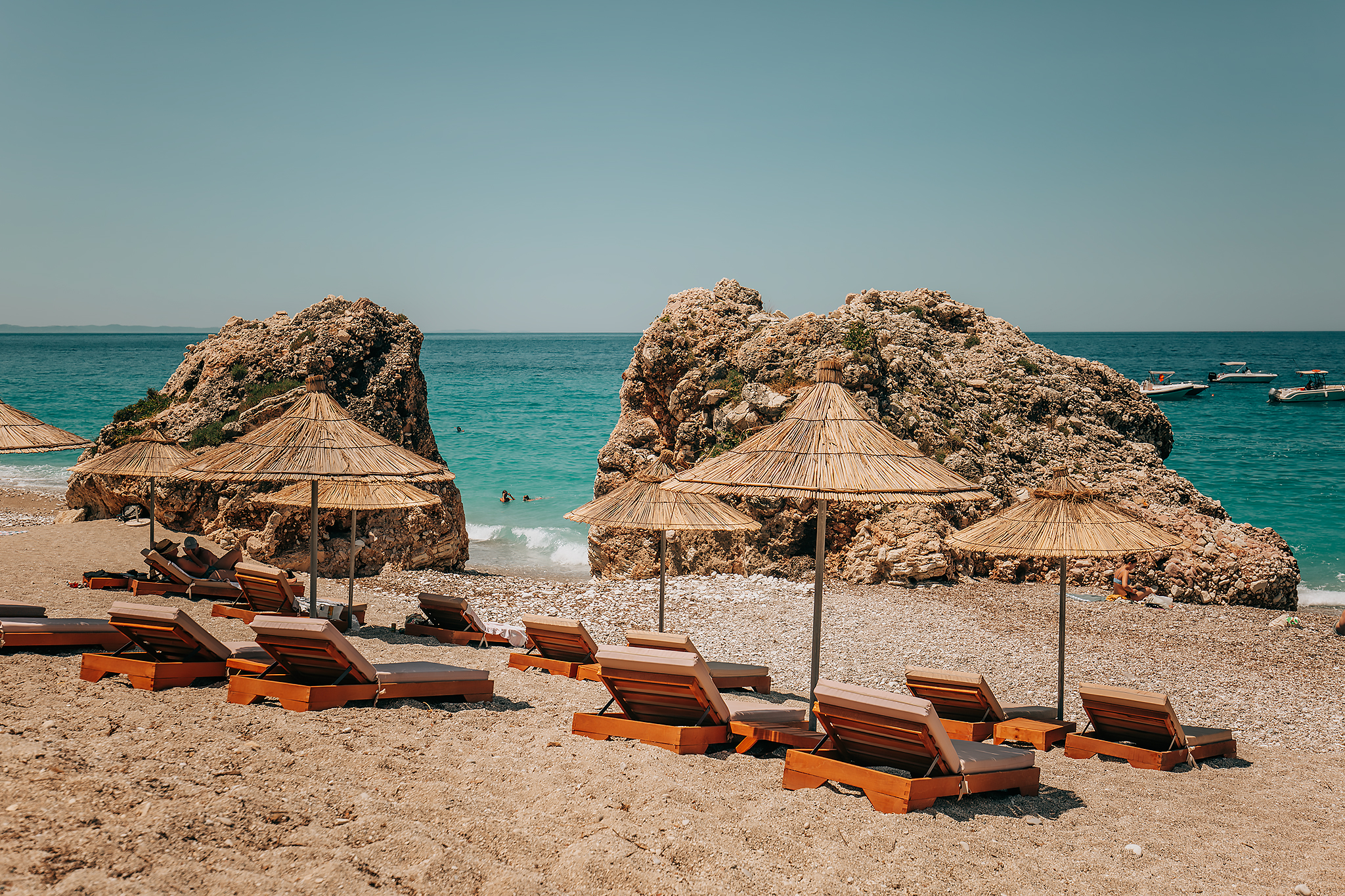 Båtutflykt i Saranda: Stranden Krorëzës