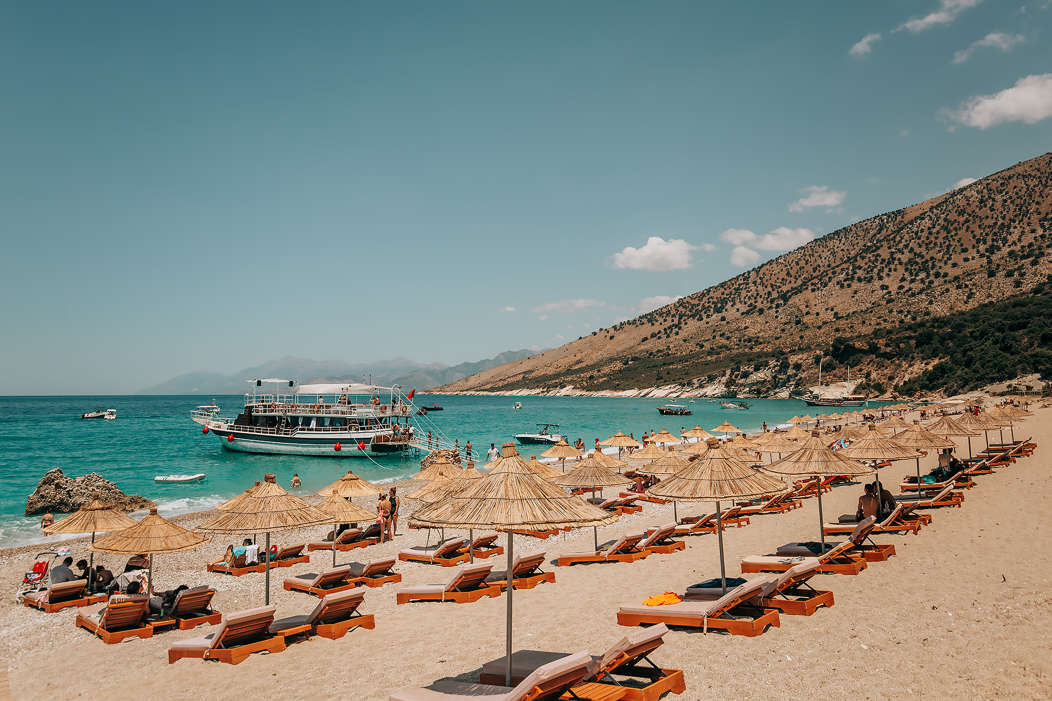 Båtutflykt i Saranda: Stranden Krorëzës