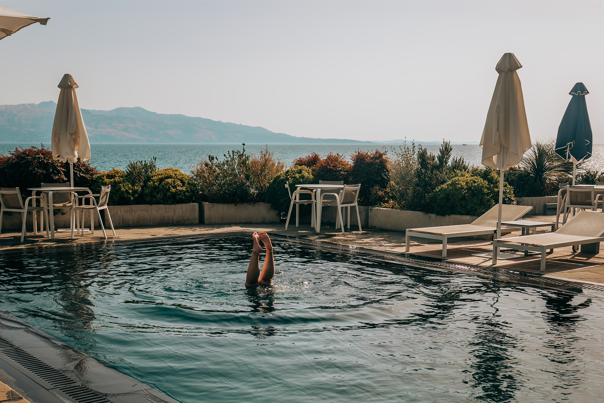 Poolen på Buzë Hotel​