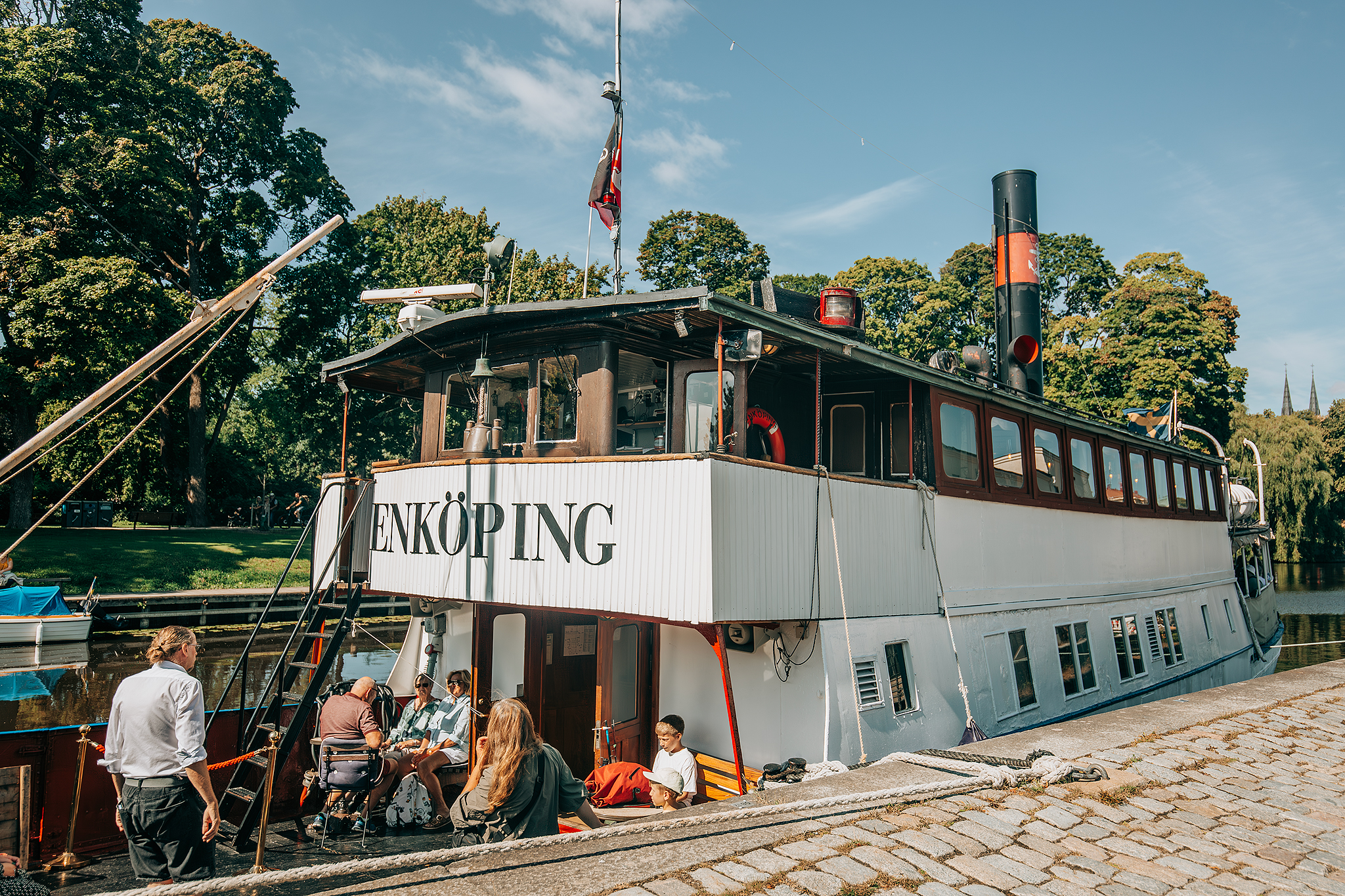 Veterantur med M/S Enköping, världens äldsta fartyg​