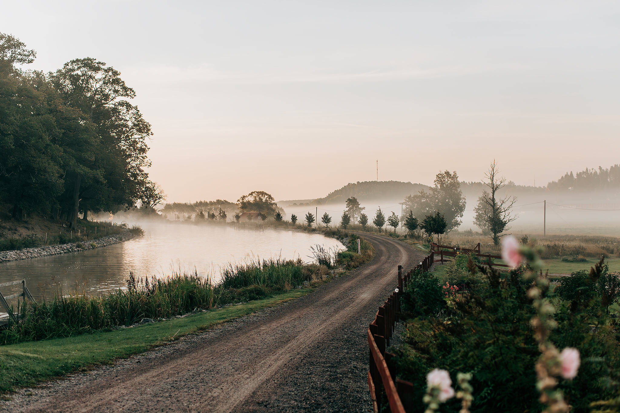 Magisk morgon vid Göta kanal​