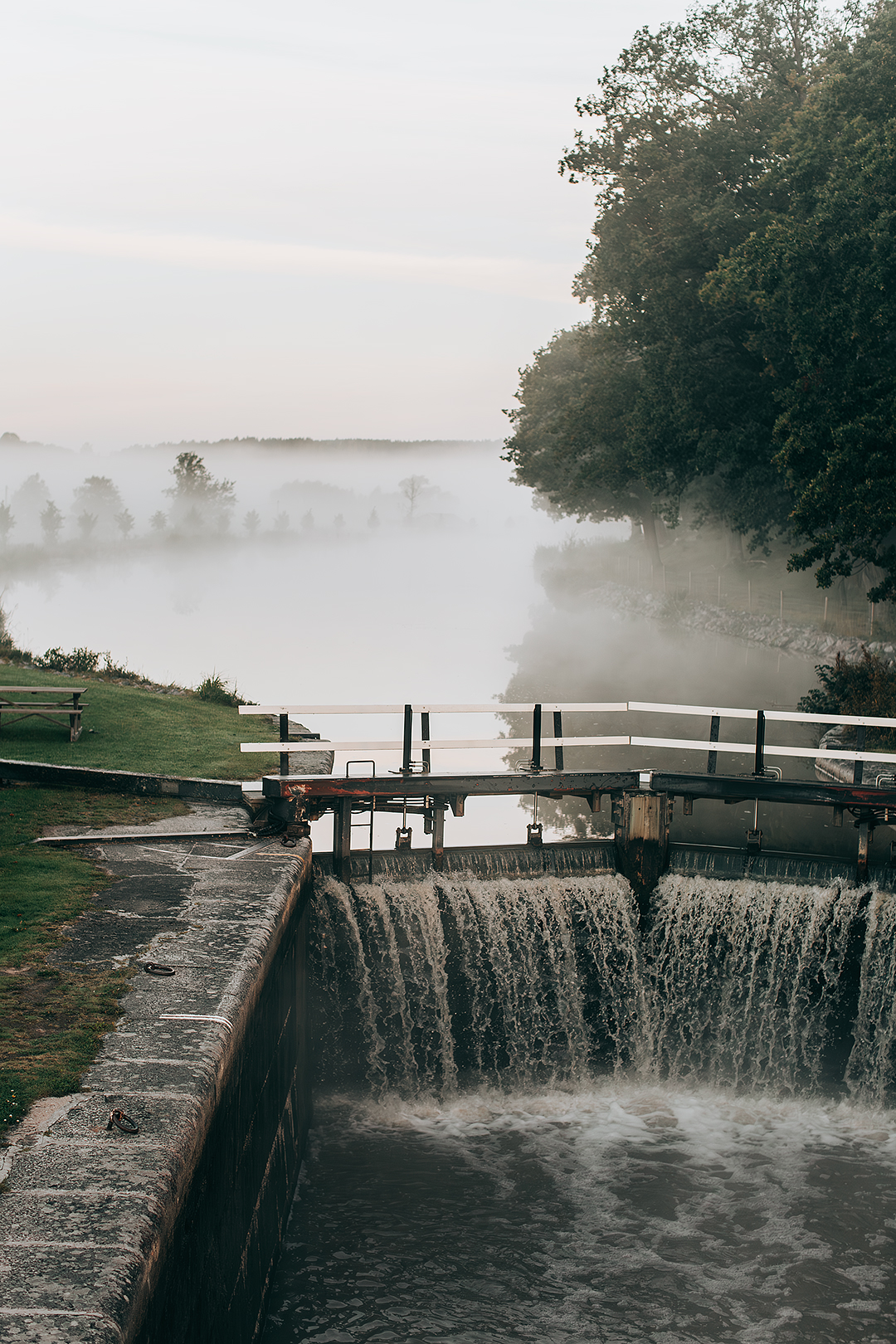 Magisk morgon vid Göta kanal​