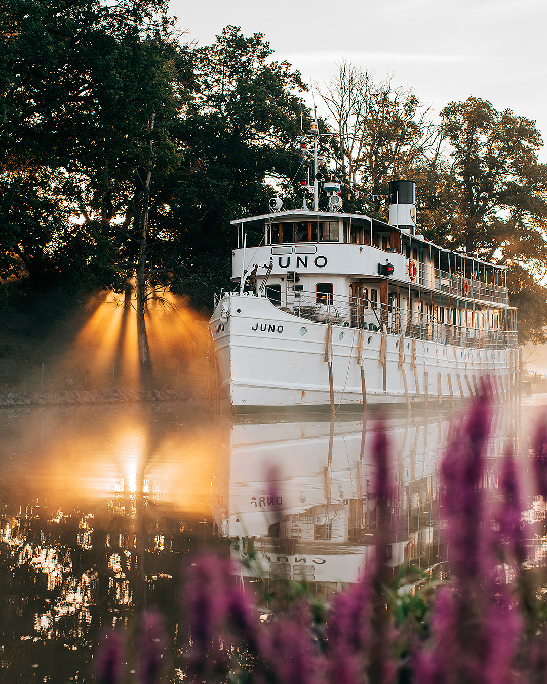 Magisk morgon vid Göta kanal​