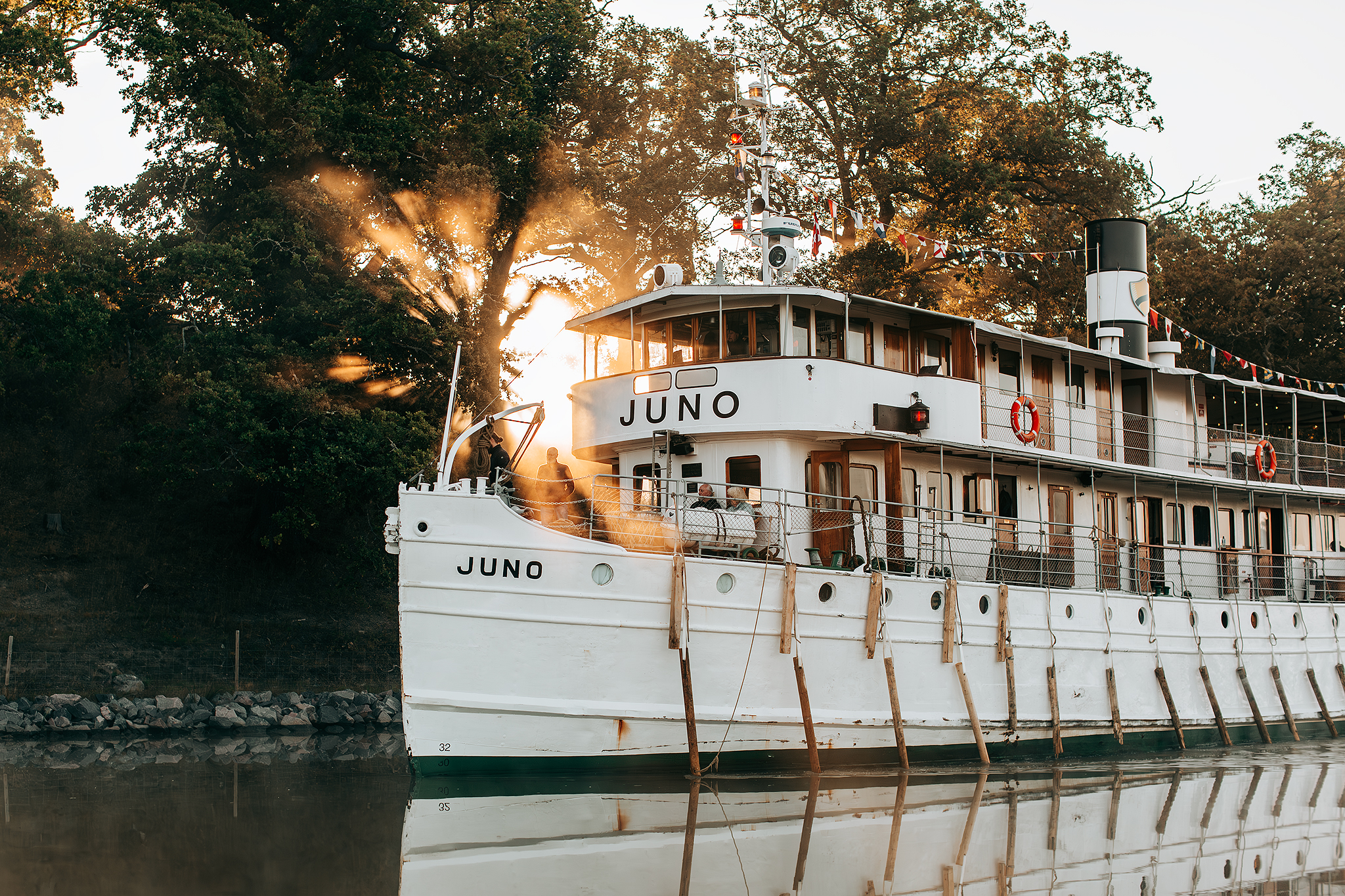 Magisk morgon vid Göta kanal​