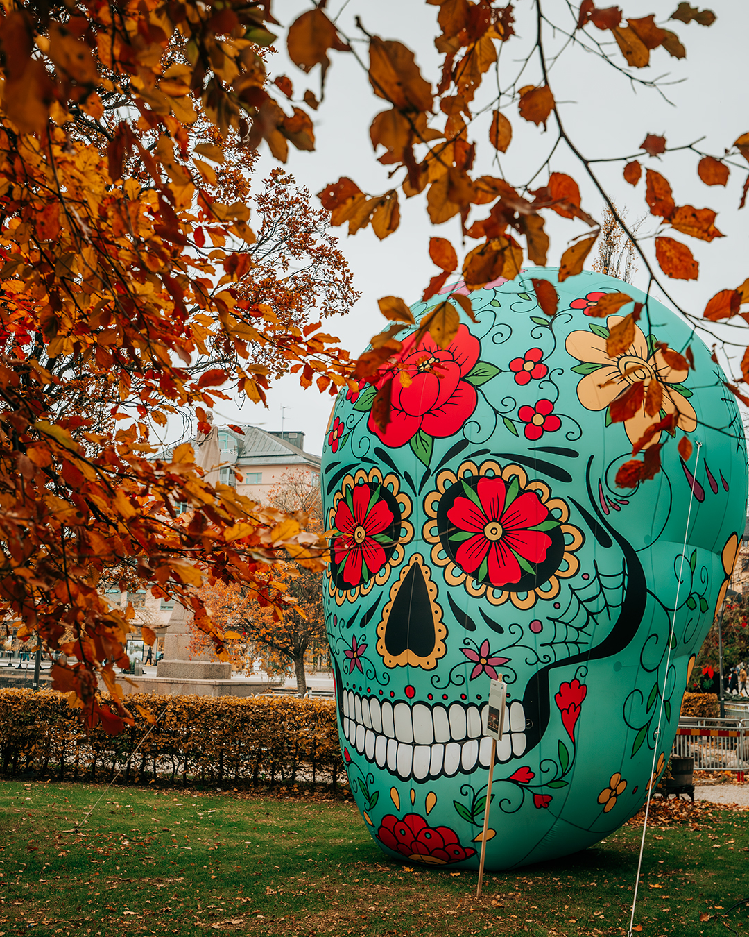 Dödskallarna under Halloween vid Örebro slott​