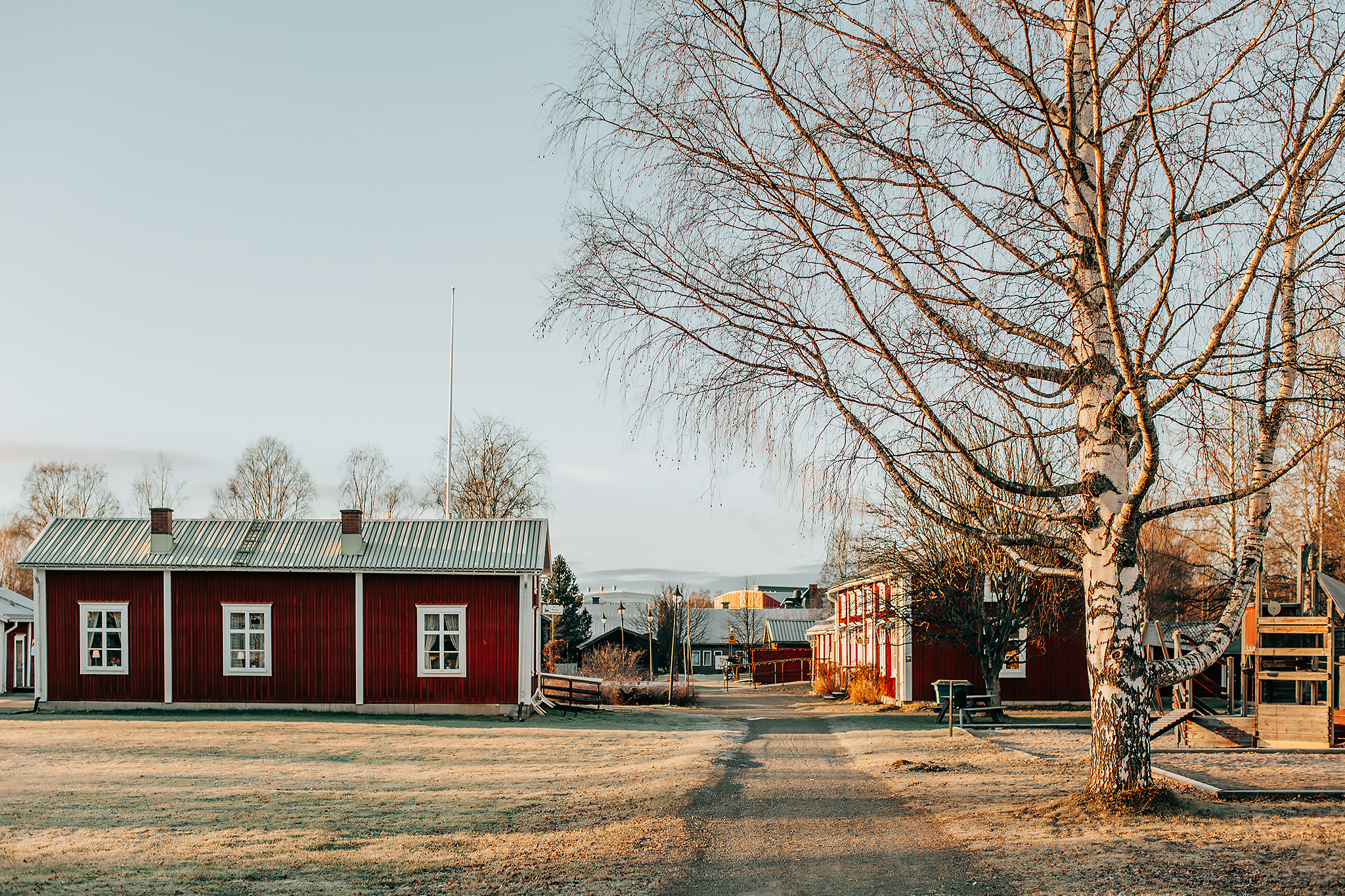 Solig höstdag i Boden​