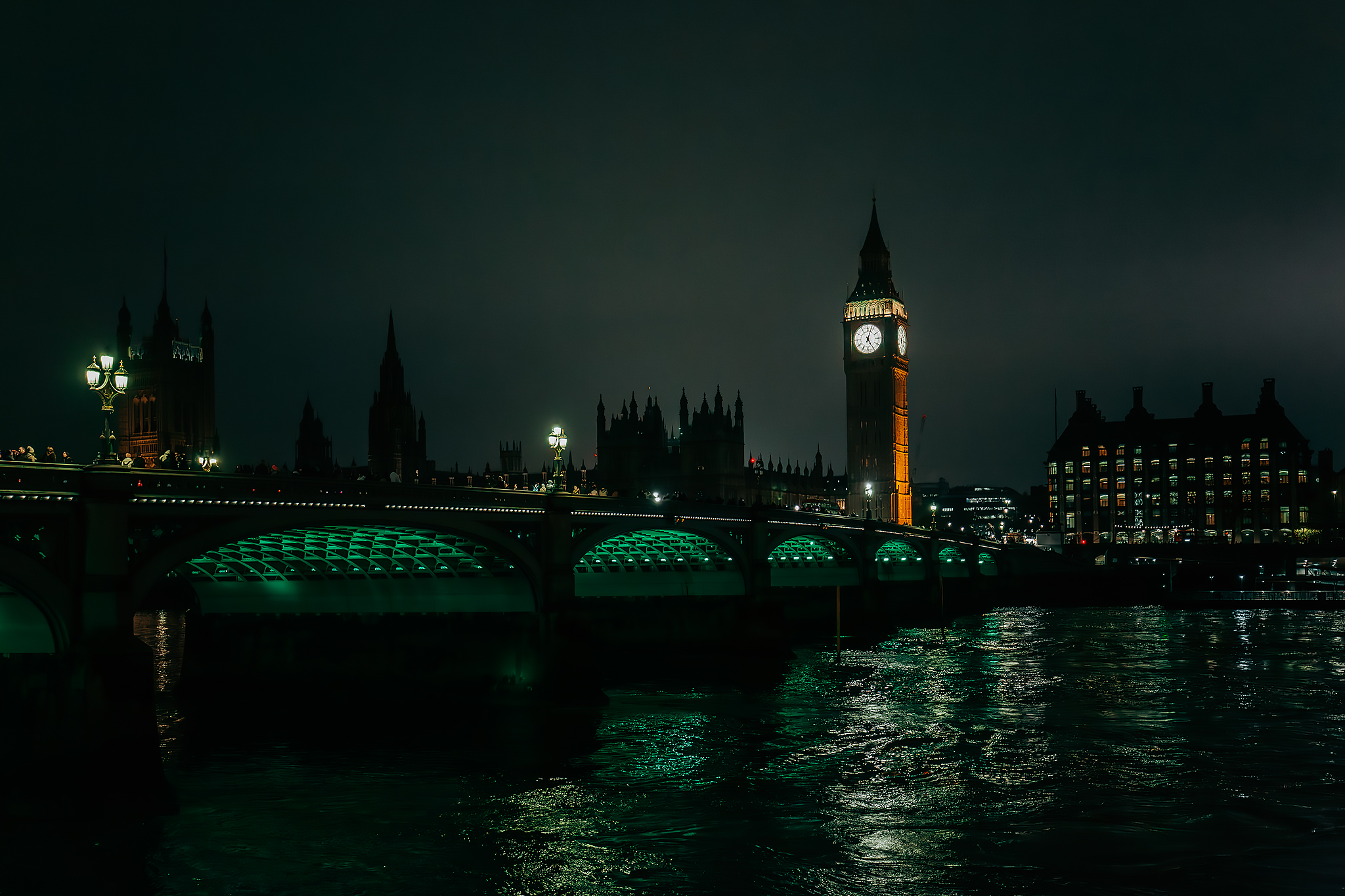 Big Ben på kvällen​