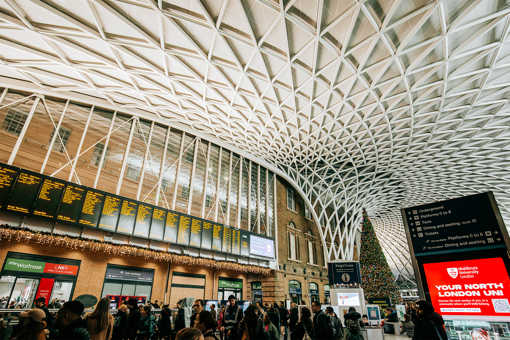 Taket på King's Cross Station