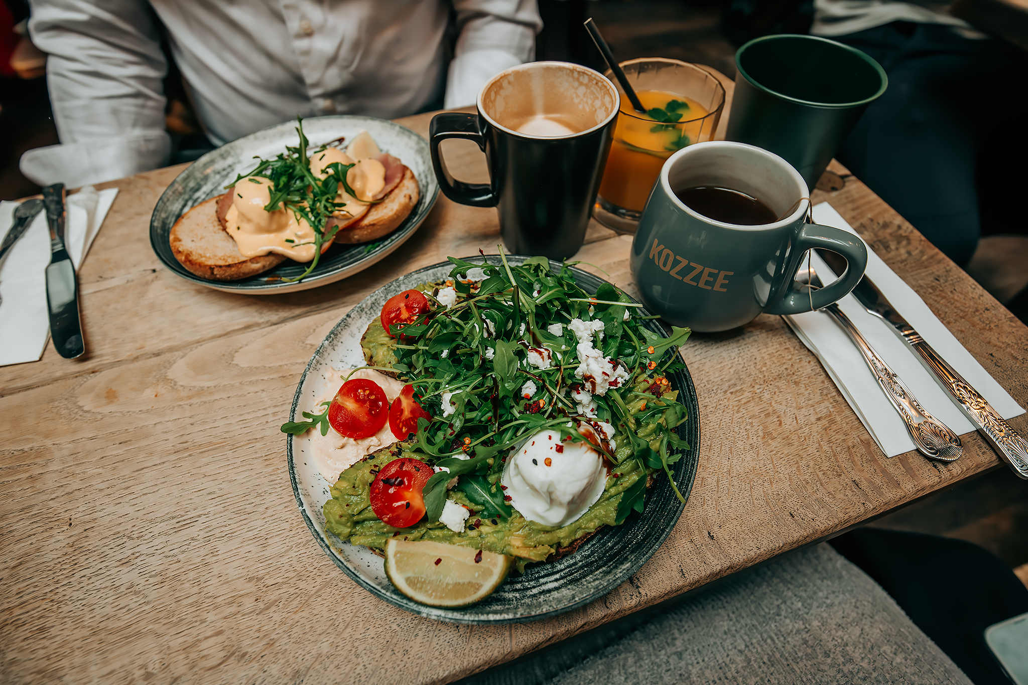 Frukost på Kozzee Café Soho.